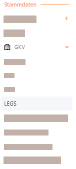 Stammdaten GKV LEGS